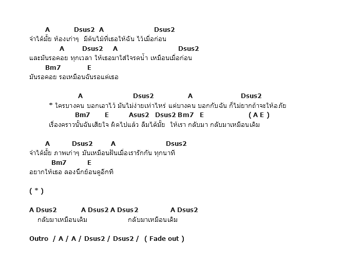 คอร์ดเพลง เนื้อเพลง กลับมาเหมือนเดิม, คอร์ดเพลง กลับมาเหมือนเดิม ของ 25 Hours, คอร์ดเพลงของ 25 Hours, เนื้อร้อง กลับมาเหมือนเดิม 25 Hours, กลับมาเหมือนเดิม คอร์ดง่าย ๆ, คอร์ด กลับมาเหมือนเดิม ต้นฉบับ