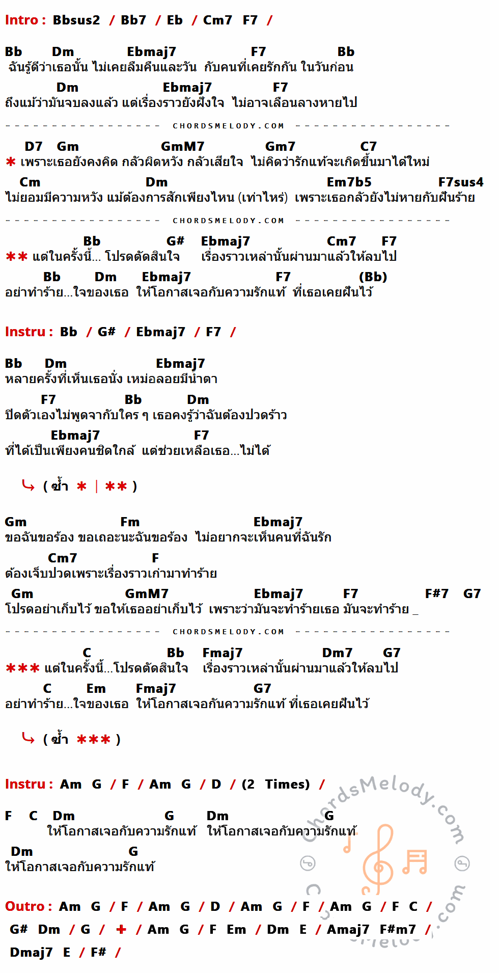 เนื้อเพลง ตัดสินใจ ของ B5 ที่มีคอร์ด ในกลุ่มคีย์ Bbsus2,Bb7,Eb,Cm7,F7,Bb,Dm,Ebmaj7,D7,Gm,GmM7,Gm7,C7,Cm,Em7b5,F7sus4,G#,Fm,F,F#7,G7,C,Fmaj7,Dm7,Em,Am,G,D,E,Amaj7,F#m7,Dmaj7,F# ประกอบ