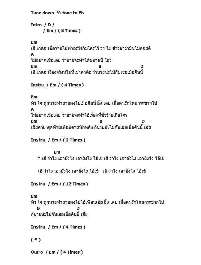 คอร์ดเพลง เนื้อเพลง ไอ้เข้, คอร์ดเพลง ไอ้เข้ ของ Black Head, คอร์ดเพลงของ Black Head, เนื้อร้อง ไอ้เข้ Black Head, ไอ้เข้ คอร์ดง่าย ๆ, คอร์ด ไอ้เข้ ต้นฉบับ