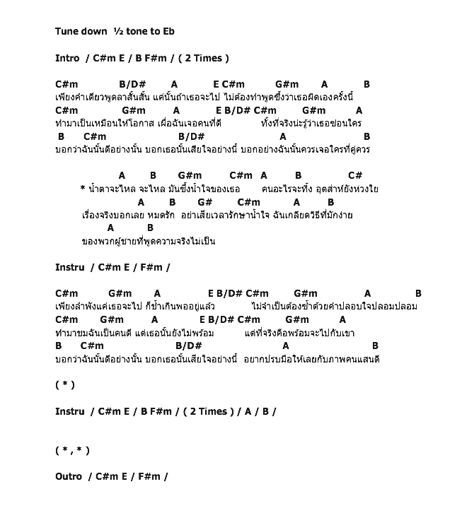 คอร์ดเพลง เนื้อเพลง น้ำตาจะไหล, คอร์ดเพลง น้ำตาจะไหล ของ Am Fine, คอร์ดเพลงของ Am Fine, เนื้อร้อง น้ำตาจะไหล Am Fine, น้ำตาจะไหล คอร์ดง่าย ๆ, คอร์ด น้ำตาจะไหล ต้นฉบับ