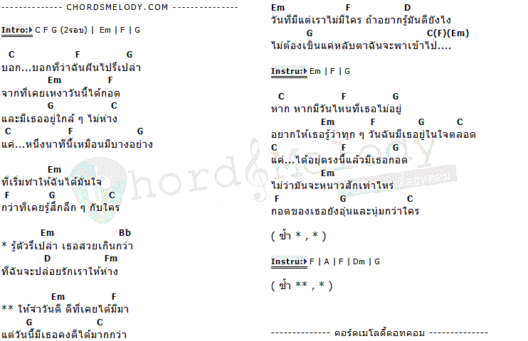 คอร์ดเพลง เนื้อเพลง วันดีดี, คอร์ดเพลง วันดีดี ของ 25 hours, คอร์ดเพลงของ 25 hours, เนื้อร้อง วันดีดี 25 hours, วันดีดี คอร์ดง่าย ๆ, คอร์ด วันดีดี ต้นฉบับ
