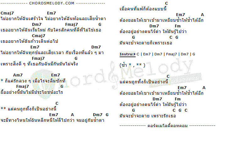 คอร์ดเพลง เนื้อเพลง คนถูกทิ้ง, คอร์ดเพลง คนถูกทิ้ง ของ มูซู, คอร์ดเพลงของ มูซู, เนื้อร้อง คนถูกทิ้ง มูซู, คนถูกทิ้ง คอร์ดง่าย ๆ, คอร์ด คนถูกทิ้ง ต้นฉบับ
