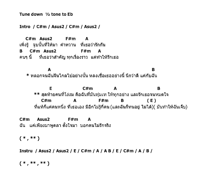 คอร์ดเพลง เนื้อเพลง คนโง่, คอร์ดเพลง คนโง่ ของ Before After, คอร์ดเพลงของ Before After, เนื้อร้อง คนโง่ Before After, คนโง่ คอร์ดง่าย ๆ, คอร์ด คนโง่ ต้นฉบับ