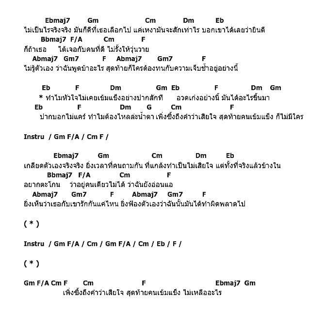 คอร์ดเพลง เนื้อเพลง ใจไม่แข็งเหมือนปาก, คอร์ดเพลง ใจไม่แข็งเหมือนปาก ของ Am Fine, คอร์ดเพลงของ Am Fine, เนื้อร้อง ใจไม่แข็งเหมือนปาก Am Fine, ใจไม่แข็งเหมือนปาก คอร์ดง่าย ๆ, คอร์ด ใจไม่แข็งเหมือนปาก ต้นฉบับ