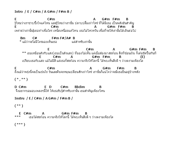 คอร์ดเพลง เนื้อเพลง แสงหนึ่งคือรุ้งงาม, คอร์ดเพลง แสงหนึ่งคือรุ้งงาม ของ Boyd Kosiyapong, คอร์ดเพลงของ Boyd Kosiyapong, เนื้อร้อง แสงหนึ่งคือรุ้งงาม Boyd Kosiyapong, แสงหนึ่งคือรุ้งงาม คอร์ดง่าย ๆ, คอร์ด แสงหนึ่งคือรุ้งงาม ต้นฉบับ
