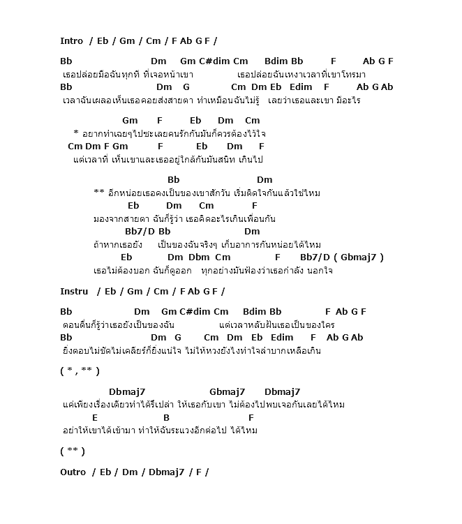 คอร์ดเพลง เนื้อเพลง อาการนอกใจ, คอร์ดเพลง อาการนอกใจ ของ C Quint, คอร์ดเพลงของ C Quint, เนื้อร้อง อาการนอกใจ C Quint, อาการนอกใจ คอร์ดง่าย ๆ, คอร์ด อาการนอกใจ ต้นฉบับ