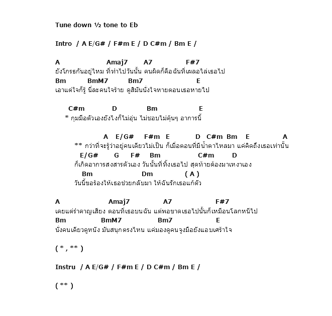 คอร์ดเพลง เนื้อเพลง อยู่คนเดียวไม่เป็น, คอร์ดเพลง อยู่คนเดียวไม่เป็น ของ Black Vanilla, คอร์ดเพลงของ Black Vanilla, เนื้อร้อง อยู่คนเดียวไม่เป็น Black Vanilla, อยู่คนเดียวไม่เป็น คอร์ดง่าย ๆ, คอร์ด อยู่คนเดียวไม่เป็น ต้นฉบับ