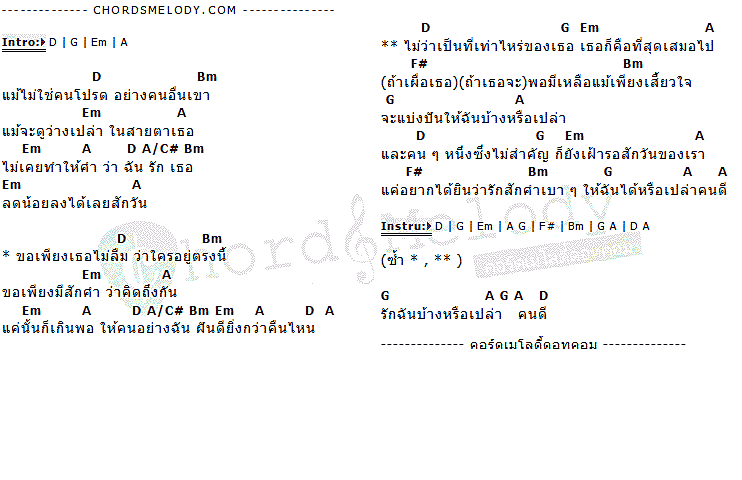 คอร์ดเพลง เนื้อเพลง คนไม่สำคัญ, คอร์ดเพลง คนไม่สำคัญ ของ โปเตโต้, คอร์ดเพลงของ โปเตโต้, เนื้อร้อง คนไม่สำคัญ โปเตโต้, คนไม่สำคัญ คอร์ดง่าย ๆ, คอร์ด คนไม่สำคัญ ต้นฉบับ