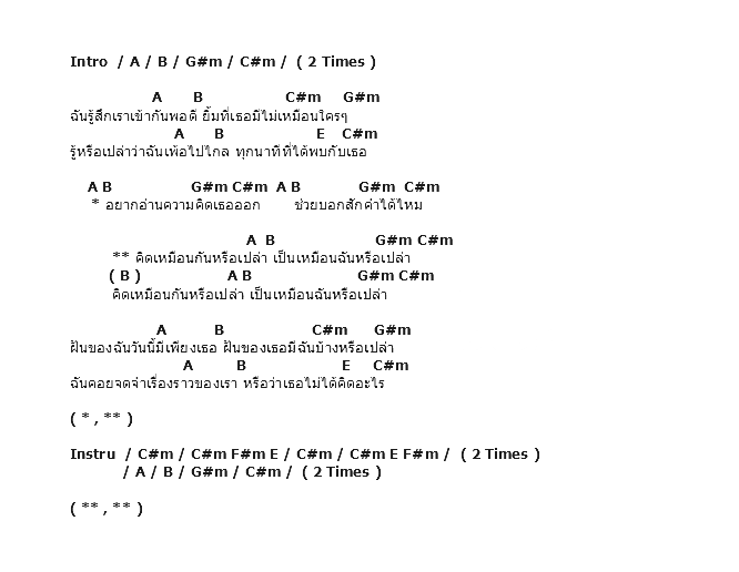 คอร์ดเพลง เนื้อเพลง คิดเหมือนกันหรือเปล่า, คอร์ดเพลง คิดเหมือนกันหรือเปล่า ของ 25 Hours, คอร์ดเพลงของ 25 Hours, เนื้อร้อง คิดเหมือนกันหรือเปล่า 25 Hours, คิดเหมือนกันหรือเปล่า คอร์ดง่าย ๆ, คอร์ด คิดเหมือนกันหรือเปล่า ต้นฉบับ