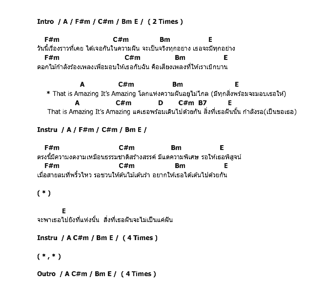 คอร์ดเพลง เนื้อเพลง Amazing, คอร์ดเพลง Amazing ของ 25 Hours, คอร์ดเพลงของ 25 Hours, เนื้อร้อง Amazing 25 Hours, Amazing คอร์ดง่าย ๆ, คอร์ด Amazing ต้นฉบับ