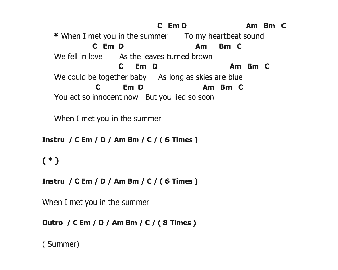 คอร์ดเพลง เนื้อเพลง Summer, คอร์ดเพลง Summer ของ Calvin Harris, คอร์ดเพลงของ Calvin Harris, เนื้อร้อง Summer Calvin Harris, Summer คอร์ดง่าย ๆ, คอร์ด Summer ต้นฉบับ