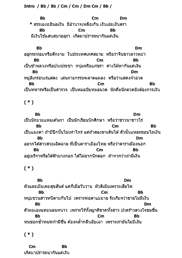 คอร์ดเพลง เนื้อเพลง เงินเงินเงิน, คอร์ดเพลง เงินเงินเงิน ของ เพลิน พรหมแดน, คอร์ดเพลงของ เพลิน พรหมแดน, เนื้อร้อง เงินเงินเงิน เพลิน พรหมแดน, เงินเงินเงิน คอร์ดง่าย ๆ, คอร์ด เงินเงินเงิน ต้นฉบับ