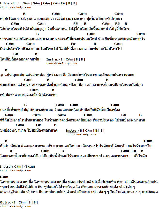 คอร์ดเพลง เนื้อเพลง ใจช้ำที่คำชะโนด, คอร์ดเพลง ใจช้ำที่คำชะโนด ของ จินตหรา พูนลาภ, คอร์ดเพลงของ จินตหรา พูนลาภ, เนื้อร้อง ใจช้ำที่คำชะโนด จินตหรา พูนลาภ, ใจช้ำที่คำชะโนด คอร์ดง่าย ๆ, คอร์ด ใจช้ำที่คำชะโนด ต้นฉบับ