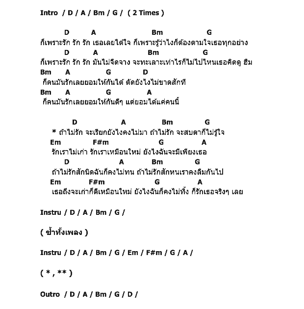 คอร์ดเพลง เนื้อเพลง ถ้าไม่รัก, คอร์ดเพลง ถ้าไม่รัก ของ ต้า Mr.Team, คอร์ดเพลงของ ต้า Mr.Team, เนื้อร้อง ถ้าไม่รัก ต้า Mr.Team, ถ้าไม่รัก คอร์ดง่าย ๆ, คอร์ด ถ้าไม่รัก ต้นฉบับ