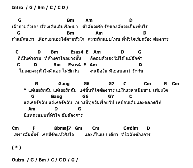 คอร์ดเพลง เนื้อเพลง แค่เธอรักฉัน, คอร์ดเพลง แค่เธอรักฉัน ของ ทาทา ยัง, คอร์ดเพลงของ ทาทา ยัง, เนื้อร้อง แค่เธอรักฉัน ทาทา ยัง, แค่เธอรักฉัน คอร์ดง่าย ๆ, คอร์ด แค่เธอรักฉัน ต้นฉบับ