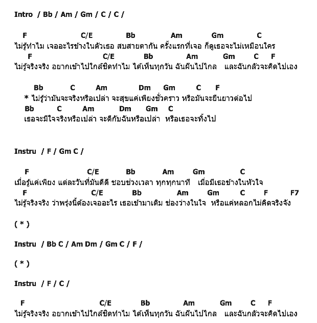 คอร์ดเพลง เนื้อเพลง ไม่รู้จริงๆ, คอร์ดเพลง ไม่รู้จริงๆ ของ กบ วีรศักดิ์, คอร์ดเพลงของ กบ วีรศักดิ์, เนื้อร้อง ไม่รู้จริงๆ กบ วีรศักดิ์, ไม่รู้จริงๆ คอร์ดง่าย ๆ, คอร์ด ไม่รู้จริงๆ ต้นฉบับ