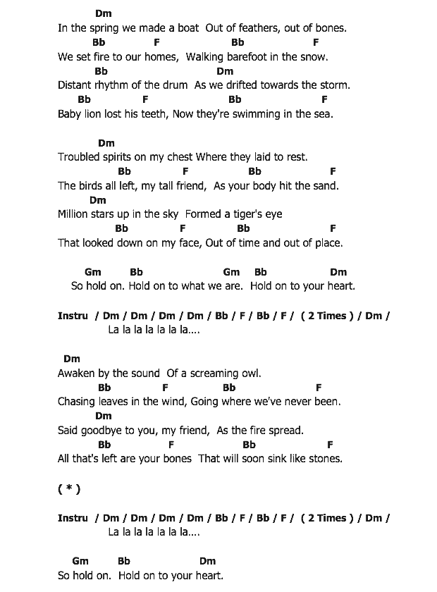 คอร์ดเพลง เนื้อเพลง Your Bones, คอร์ดเพลง Your Bones ของ Of Monsters and Men, คอร์ดเพลงของ Of Monsters and Men, เนื้อร้อง Your Bones Of Monsters and Men, Your Bones คอร์ดง่าย ๆ, คอร์ด Your Bones ต้นฉบับ