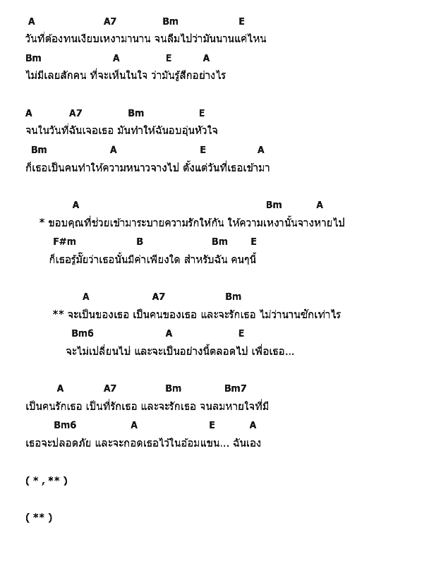 คอร์ดเพลง เนื้อเพลง เป็นของเธอ, คอร์ดเพลง เป็นของเธอ ของ Peacemaker, คอร์ดเพลงของ Peacemaker, เนื้อร้อง เป็นของเธอ Peacemaker, เป็นของเธอ คอร์ดง่าย ๆ, คอร์ด เป็นของเธอ ต้นฉบับ