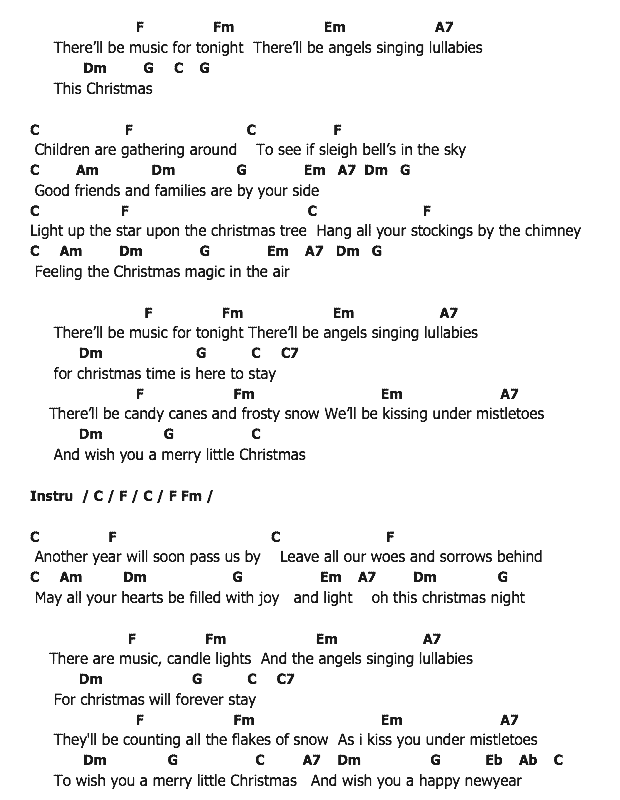 คอร์ดเพลง เนื้อเพลง Under the Mistletoe, คอร์ดเพลง Under the Mistletoe ของ Jelly Rocket, คอร์ดเพลงของ Jelly Rocket, เนื้อร้อง Under the Mistletoe Jelly Rocket, Under the Mistletoe คอร์ดง่าย ๆ, คอร์ด Under the Mistletoe ต้นฉบับ