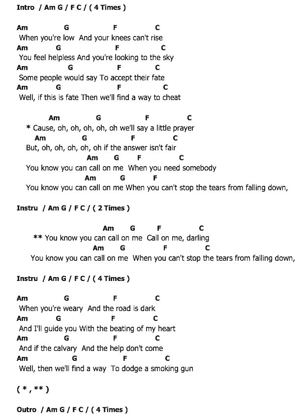 คอร์ดเพลง เนื้อเพลง Call on Me, คอร์ดเพลง Call on Me ของ Starley, คอร์ดเพลงของ Starley, เนื้อร้อง Call on Me Starley, Call on Me คอร์ดง่าย ๆ, คอร์ด Call on Me ต้นฉบับ