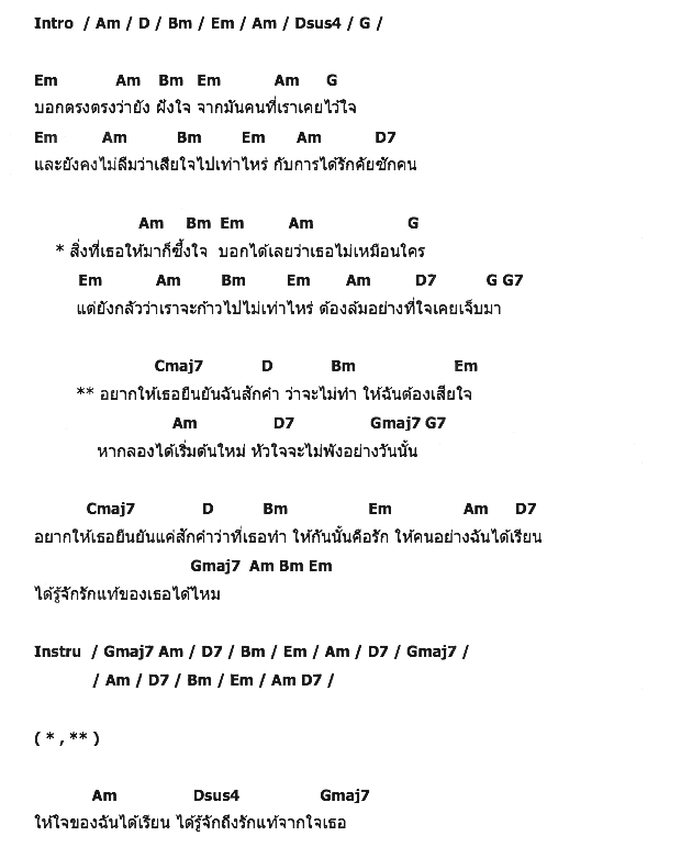 คอร์ดเพลง เนื้อเพลง ยืนยัน, คอร์ดเพลง ยืนยัน ของ เปปเปอร์ (Pepper), คอร์ดเพลงของ เปปเปอร์ (Pepper), เนื้อร้อง ยืนยัน เปปเปอร์ (Pepper), ยืนยัน คอร์ดง่าย ๆ, คอร์ด ยืนยัน ต้นฉบับ
