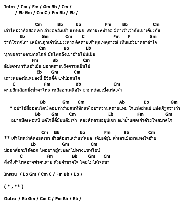 คอร์ดเพลง เนื้อเพลง โพสต์บาดใจ, คอร์ดเพลง โพสต์บาดใจ ของ เอกรวี ธีระพันธ์, คอร์ดเพลงของ เอกรวี ธีระพันธ์, เนื้อร้อง โพสต์บาดใจ เอกรวี ธีระพันธ์, โพสต์บาดใจ คอร์ดง่าย ๆ, คอร์ด โพสต์บาดใจ ต้นฉบับ