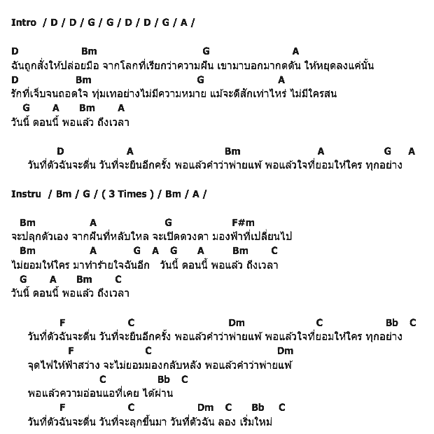 คอร์ดเพลง เนื้อเพลง ถึงเวลา (Wake), คอร์ดเพลง ถึงเวลา (Wake) ของ ซานิ AF6, คอร์ดเพลงของ ซานิ AF6, เนื้อร้อง ถึงเวลา (Wake) ซานิ AF6, ถึงเวลา (Wake) คอร์ดง่าย ๆ, คอร์ด ถึงเวลา (Wake) ต้นฉบับ