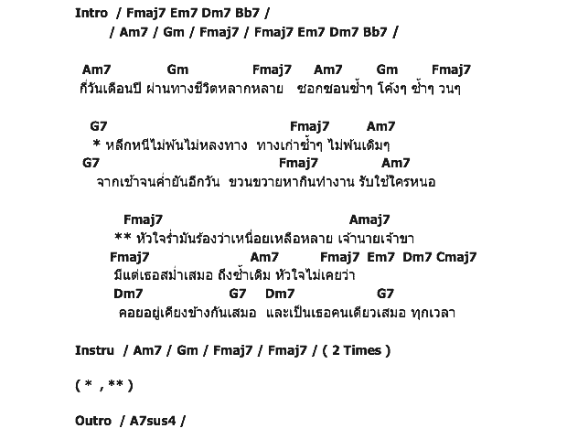 คอร์ดเพลง เนื้อเพลง เสมอ, คอร์ดเพลง เสมอ ของ THE PARKINSON, คอร์ดเพลงของ THE PARKINSON, เนื้อร้อง เสมอ THE PARKINSON, เสมอ คอร์ดง่าย ๆ, คอร์ด เสมอ ต้นฉบับ