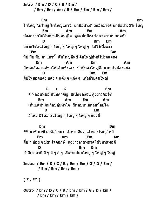 คอร์ดเพลง เนื้อเพลง ไผใหญ่แถวนี้, คอร์ดเพลง ไผใหญ่แถวนี้ ของ สายใย อุดมพร, คอร์ดเพลงของ สายใย อุดมพร, เนื้อร้อง ไผใหญ่แถวนี้ สายใย อุดมพร, ไผใหญ่แถวนี้ คอร์ดง่าย ๆ, คอร์ด ไผใหญ่แถวนี้ ต้นฉบับ