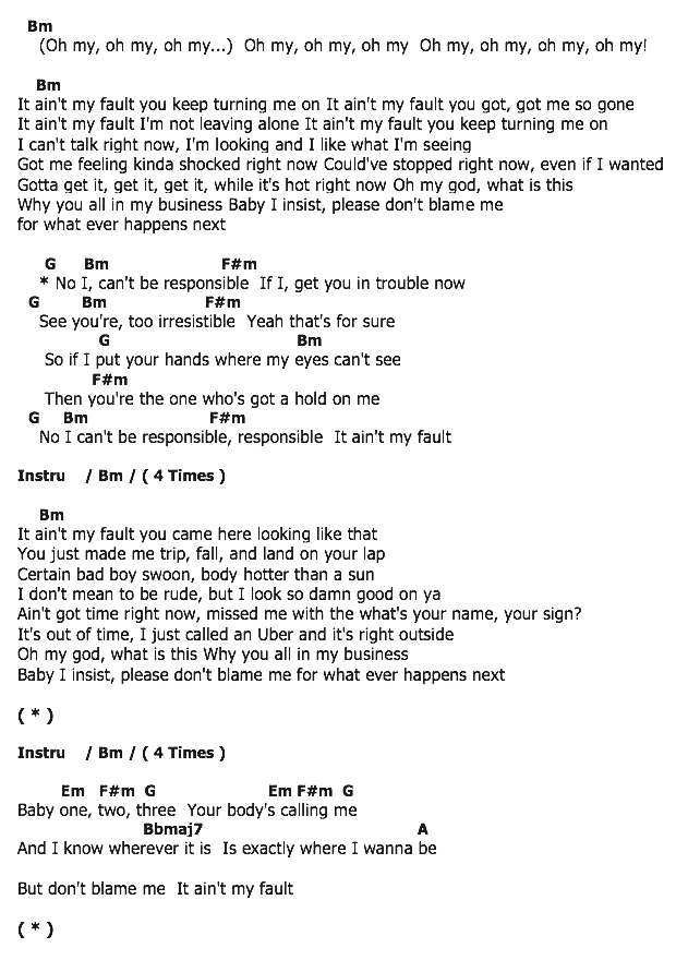 คอร์ดเพลง เนื้อเพลง Ain't My Fault, คอร์ดเพลง Ain't My Fault ของ Zara Larsson, คอร์ดเพลงของ Zara Larsson, เนื้อร้อง Ain't My Fault Zara Larsson, Ain't My Fault คอร์ดง่าย ๆ, คอร์ด Ain't My Fault ต้นฉบับ