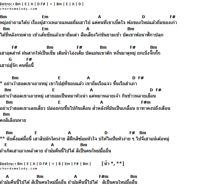 คอร์ดเพลง เนื้อเพลง อย่าเว้าฮอดเขา, คอร์ดเพลง อย่าเว้าฮอดเขา ของ โอม ศิวะกร, คอร์ดเพลงของ โอม ศิวะกร, เนื้อร้อง อย่าเว้าฮอดเขา โอม ศิวะกร, อย่าเว้าฮอดเขา คอร์ดง่าย ๆ, คอร์ด อย่าเว้าฮอดเขา ต้นฉบับ