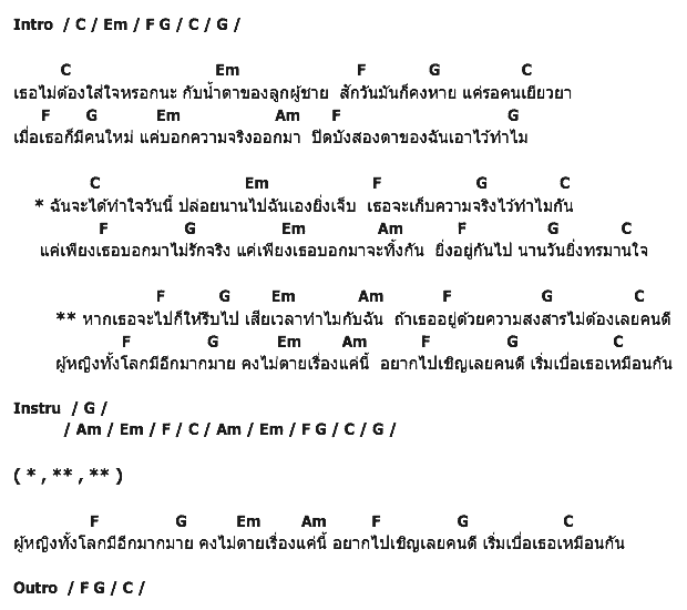 คอร์ดเพลง เนื้อเพลง เบื่อเธอเหมือนกัน, คอร์ดเพลง เบื่อเธอเหมือนกัน ของ บี อิรวดี, คอร์ดเพลงของ บี อิรวดี, เนื้อร้อง เบื่อเธอเหมือนกัน บี อิรวดี, เบื่อเธอเหมือนกัน คอร์ดง่าย ๆ, คอร์ด เบื่อเธอเหมือนกัน ต้นฉบับ