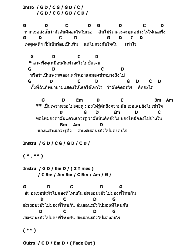 คอร์ดเพลง เนื้อเพลง ในสายตาของเธอ, คอร์ดเพลง ในสายตาของเธอ ของ Cocktail, คอร์ดเพลงของ Cocktail, เนื้อร้อง ในสายตาของเธอ Cocktail, ในสายตาของเธอ คอร์ดง่าย ๆ, คอร์ด ในสายตาของเธอ ต้นฉบับ