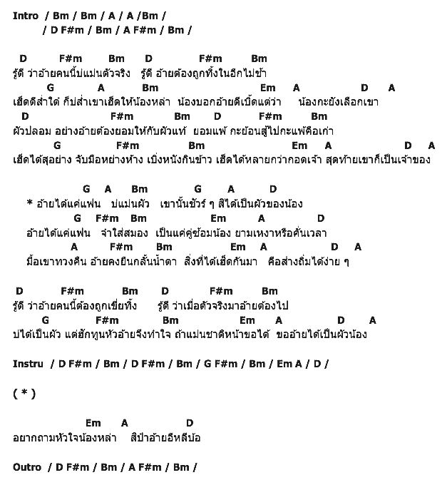 คอร์ดเพลง เนื้อเพลง ผัวปลอม, คอร์ดเพลง ผัวปลอม ของ แก่น ธนพล, คอร์ดเพลงของ แก่น ธนพล, เนื้อร้อง ผัวปลอม แก่น ธนพล, ผัวปลอม คอร์ดง่าย ๆ, คอร์ด ผัวปลอม ต้นฉบับ