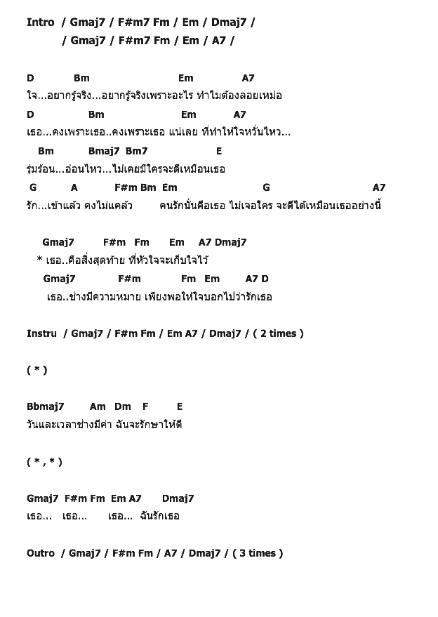 คอร์ดเพลง เนื้อเพลง คนเคยตัว, คอร์ดเพลง คนเคยตัว ของ เดอะแมส, คอร์ดเพลงของ เดอะแมส, เนื้อร้อง คนเคยตัว เดอะแมส, คนเคยตัว คอร์ดง่าย ๆ, คอร์ด คนเคยตัว ต้นฉบับ