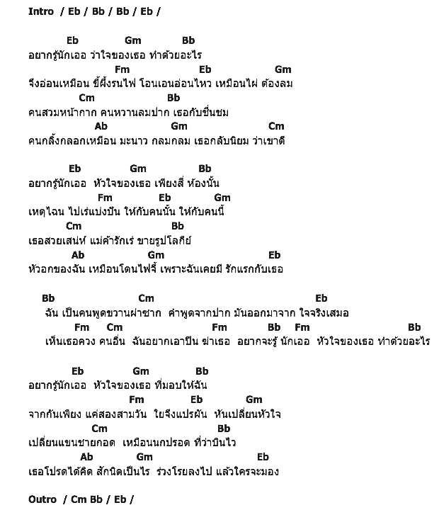 คอร์ดเพลง เนื้อเพลง อยากรู้ใจเธอ, คอร์ดเพลง อยากรู้ใจเธอ ของ ศรคีรี ศรีประจวบ, คอร์ดเพลงของ ศรคีรี ศรีประจวบ, เนื้อร้อง อยากรู้ใจเธอ ศรคีรี ศรีประจวบ, อยากรู้ใจเธอ คอร์ดง่าย ๆ, คอร์ด อยากรู้ใจเธอ ต้นฉบับ