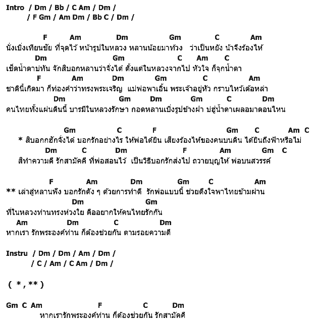 คอร์ดเพลง เนื้อเพลง เล่าสู่หลานฟัง ( ชาย เวอร์ชั่น 1), คอร์ดเพลง เล่าสู่หลานฟัง ( ชาย เวอร์ชั่น 1) ของ รวมศิลปิน, คอร์ดเพลงของ รวมศิลปิน, เนื้อร้อง เล่าสู่หลานฟัง ( ชาย เวอร์ชั่น 1) รวมศิลปิน, เล่าสู่หลานฟัง ( ชาย เวอร์ชั่น 1) คอร์ดง่าย ๆ, คอร์ด เล่าสู่หลานฟัง ( ชาย เวอร์ชั่น 1) ต้นฉบับ