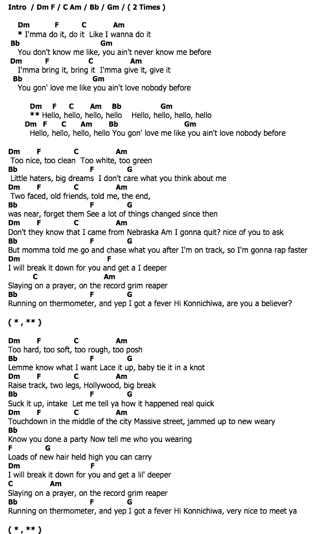 คอร์ดเพลง เนื้อเพลง Hello, คอร์ดเพลง Hello ของ Karmin, คอร์ดเพลงของ Karmin, เนื้อร้อง Hello Karmin, Hello คอร์ดง่าย ๆ, คอร์ด Hello ต้นฉบับ