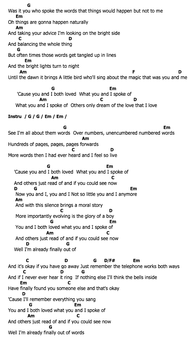 คอร์ดเพลง เนื้อเพลง You and I Both, คอร์ดเพลง You and I Both ของ Jason Mraz, คอร์ดเพลงของ Jason Mraz, เนื้อร้อง You and I Both Jason Mraz, You and I Both คอร์ดง่าย ๆ, คอร์ด You and I Both ต้นฉบับ
