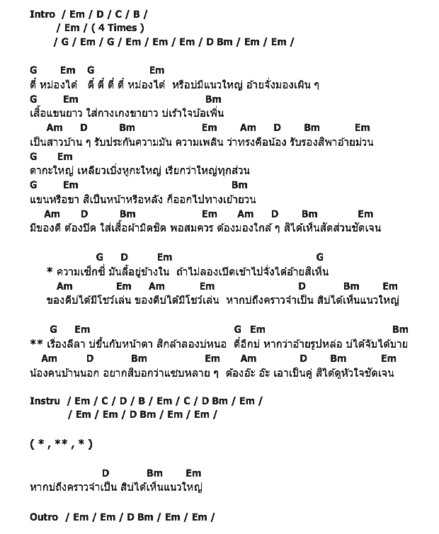 คอร์ดเพลง เนื้อเพลง ตี๋น้องหม่องได๋, คอร์ดเพลง ตี๋น้องหม่องได๋ ของ อรนภา ดวงดี, คอร์ดเพลงของ อรนภา ดวงดี, เนื้อร้อง ตี๋น้องหม่องได๋ อรนภา ดวงดี, ตี๋น้องหม่องได๋ คอร์ดง่าย ๆ, คอร์ด ตี๋น้องหม่องได๋ ต้นฉบับ