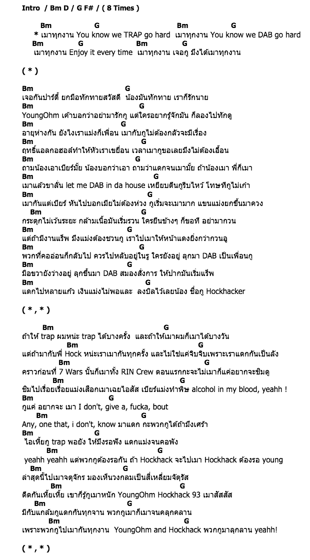 คอร์ดเพลง เนื้อเพลง เมาทุกงาน, คอร์ดเพลง เมาทุกงาน ของ Hockhacker, Youngohm, คอร์ดเพลงของ Hockhacker, Youngohm, เนื้อร้อง เมาทุกงาน Hockhacker, Youngohm, เมาทุกงาน คอร์ดง่าย ๆ, คอร์ด เมาทุกงาน ต้นฉบับ