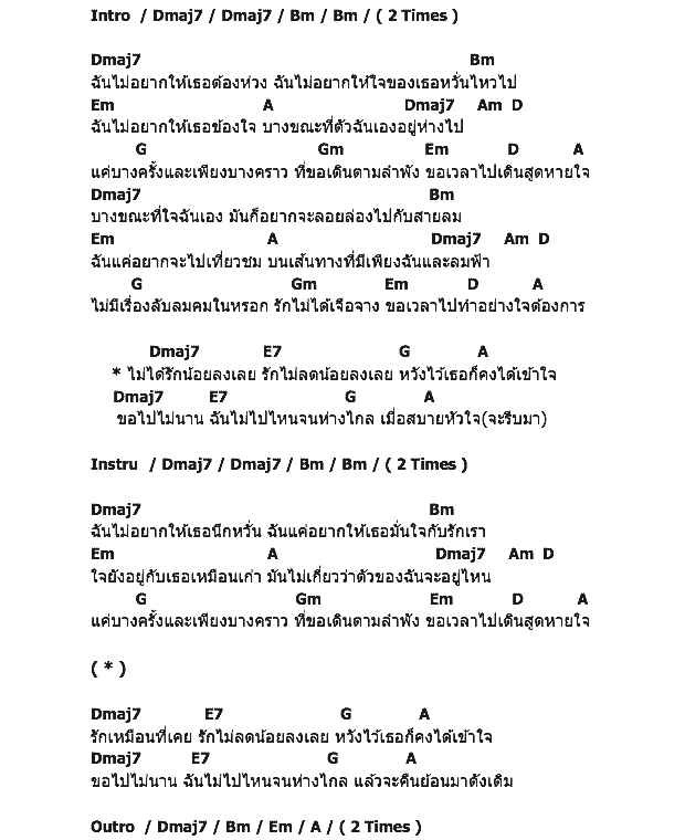 คอร์ดเพลง เนื้อเพลง ไปไม่ไกล แค่ไม่นาน, คอร์ดเพลง ไปไม่ไกล แค่ไม่นาน ของ Da Endorphine, คอร์ดเพลงของ Da Endorphine, เนื้อร้อง ไปไม่ไกล แค่ไม่นาน Da Endorphine, ไปไม่ไกล แค่ไม่นาน คอร์ดง่าย ๆ, คอร์ด ไปไม่ไกล แค่ไม่นาน ต้นฉบับ