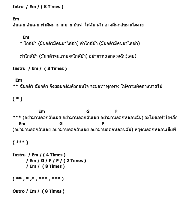 คอร์ดเพลง เนื้อเพลง หลอน, คอร์ดเพลง หลอน ของ Black Head, คอร์ดเพลงของ Black Head, เนื้อร้อง หลอน Black Head, หลอน คอร์ดง่าย ๆ, คอร์ด หลอน ต้นฉบับ