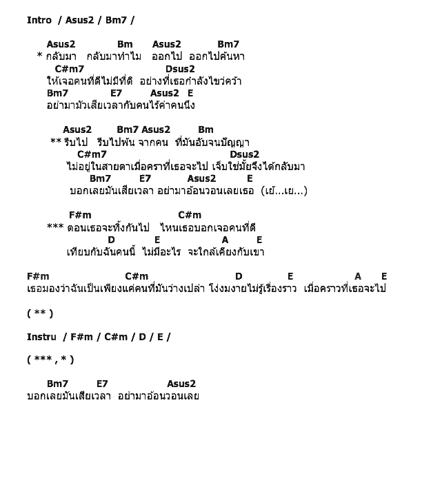 คอร์ดเพลง เนื้อเพลง เสียเวลา, คอร์ดเพลง เสียเวลา ของ พลสันต์, คอร์ดเพลงของ พลสันต์, เนื้อร้อง เสียเวลา พลสันต์, เสียเวลา คอร์ดง่าย ๆ, คอร์ด เสียเวลา ต้นฉบับ