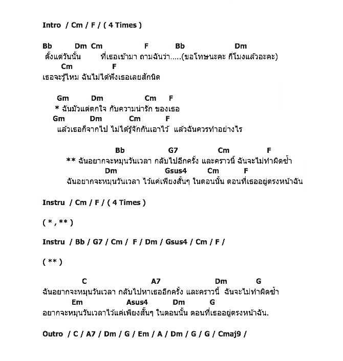 คอร์ดเพลง เนื้อเพลง หมุนเวลา, คอร์ดเพลง หมุนเวลา ของ Lipta, คอร์ดเพลงของ Lipta, เนื้อร้อง หมุนเวลา Lipta, หมุนเวลา คอร์ดง่าย ๆ, คอร์ด หมุนเวลา ต้นฉบับ