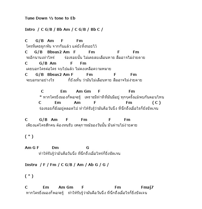 คอร์ดเพลง เนื้อเพลง ร่องรอย, คอร์ดเพลง ร่องรอย ของ Lemon Soup, คอร์ดเพลงของ Lemon Soup, เนื้อร้อง ร่องรอย Lemon Soup, ร่องรอย คอร์ดง่าย ๆ, คอร์ด ร่องรอย ต้นฉบับ