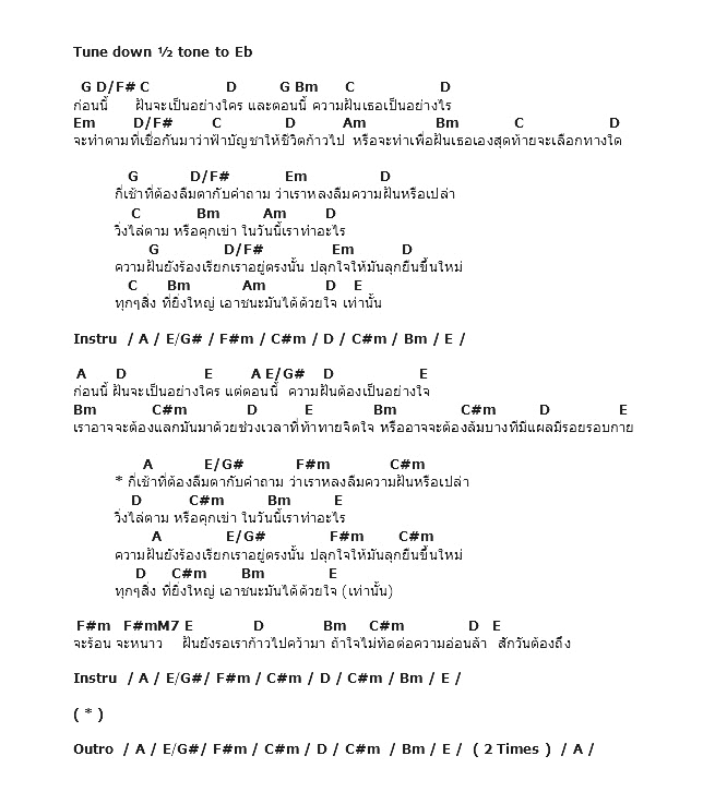 คอร์ดเพลง เนื้อเพลง เสียงของความฝัน, คอร์ดเพลง เสียงของความฝัน ของ Infamous, คอร์ดเพลงของ Infamous, เนื้อร้อง เสียงของความฝัน Infamous, เสียงของความฝัน คอร์ดง่าย ๆ, คอร์ด เสียงของความฝัน ต้นฉบับ