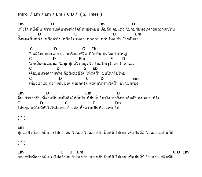 คอร์ดเพลง เนื้อเพลง ฝันใหม่, คอร์ดเพลง ฝันใหม่ ของ Ebola, คอร์ดเพลงของ Ebola, เนื้อร้อง ฝันใหม่ Ebola, ฝันใหม่ คอร์ดง่าย ๆ, คอร์ด ฝันใหม่ ต้นฉบับ