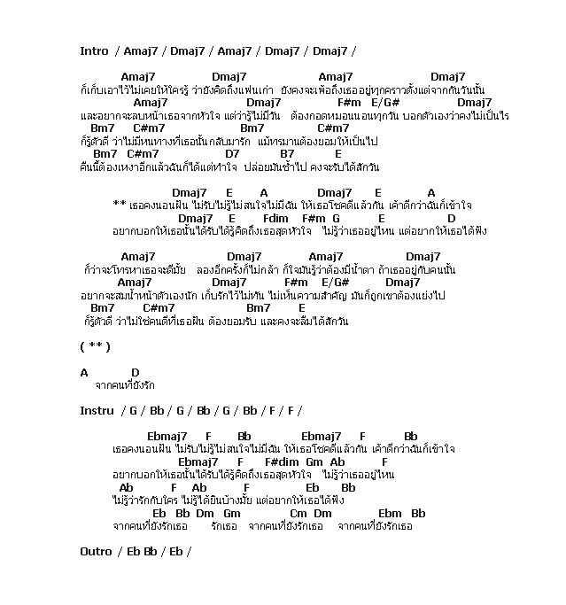 คอร์ดเพลง เนื้อเพลง จากคนที่ยังรัก, คอร์ดเพลง จากคนที่ยังรัก ของ Instinct, คอร์ดเพลงของ Instinct, เนื้อร้อง จากคนที่ยังรัก Instinct, จากคนที่ยังรัก คอร์ดง่าย ๆ, คอร์ด จากคนที่ยังรัก ต้นฉบับ