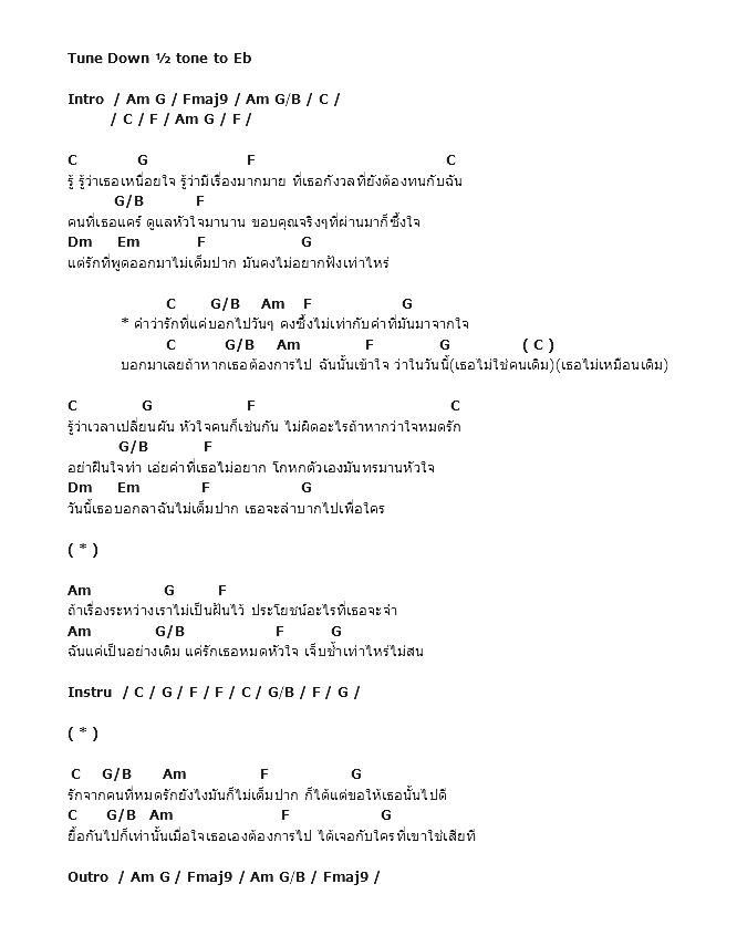 คอร์ดเพลง เนื้อเพลง รักไม่เต็มปาก, คอร์ดเพลง รักไม่เต็มปาก ของ Hobbit, คอร์ดเพลงของ Hobbit, เนื้อร้อง รักไม่เต็มปาก Hobbit, รักไม่เต็มปาก คอร์ดง่าย ๆ, คอร์ด รักไม่เต็มปาก ต้นฉบับ